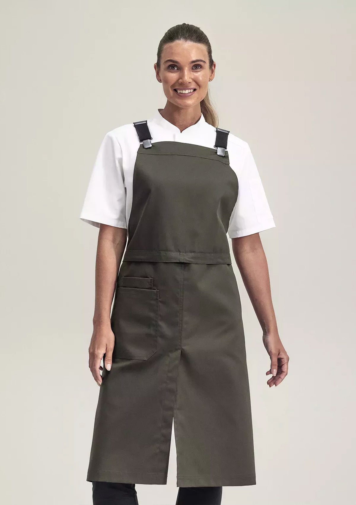 2-in-1 Apron Canvas With Suspenders
