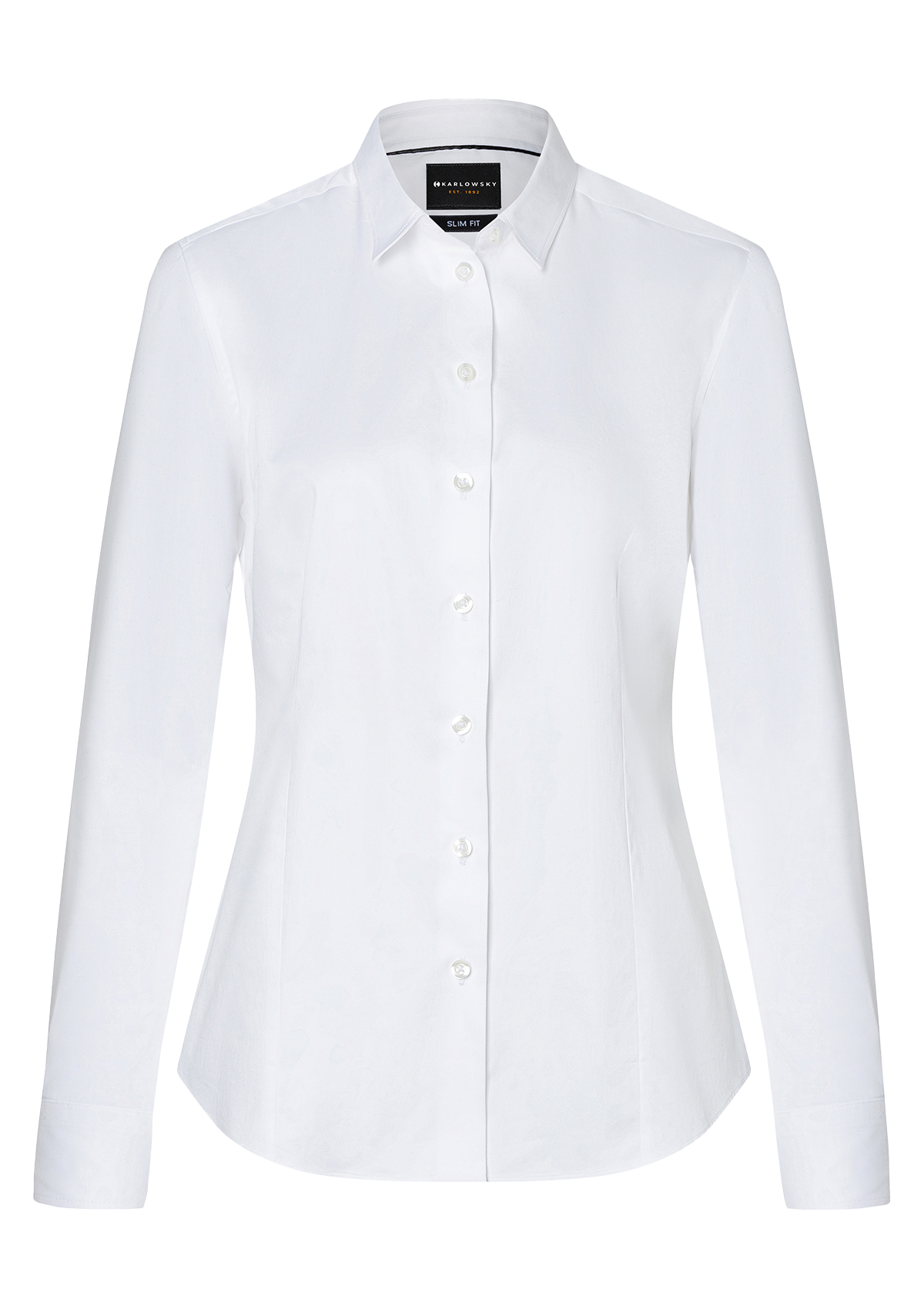 Women's Blouse Active-Stretch Long-Sleeve Slim-Fit