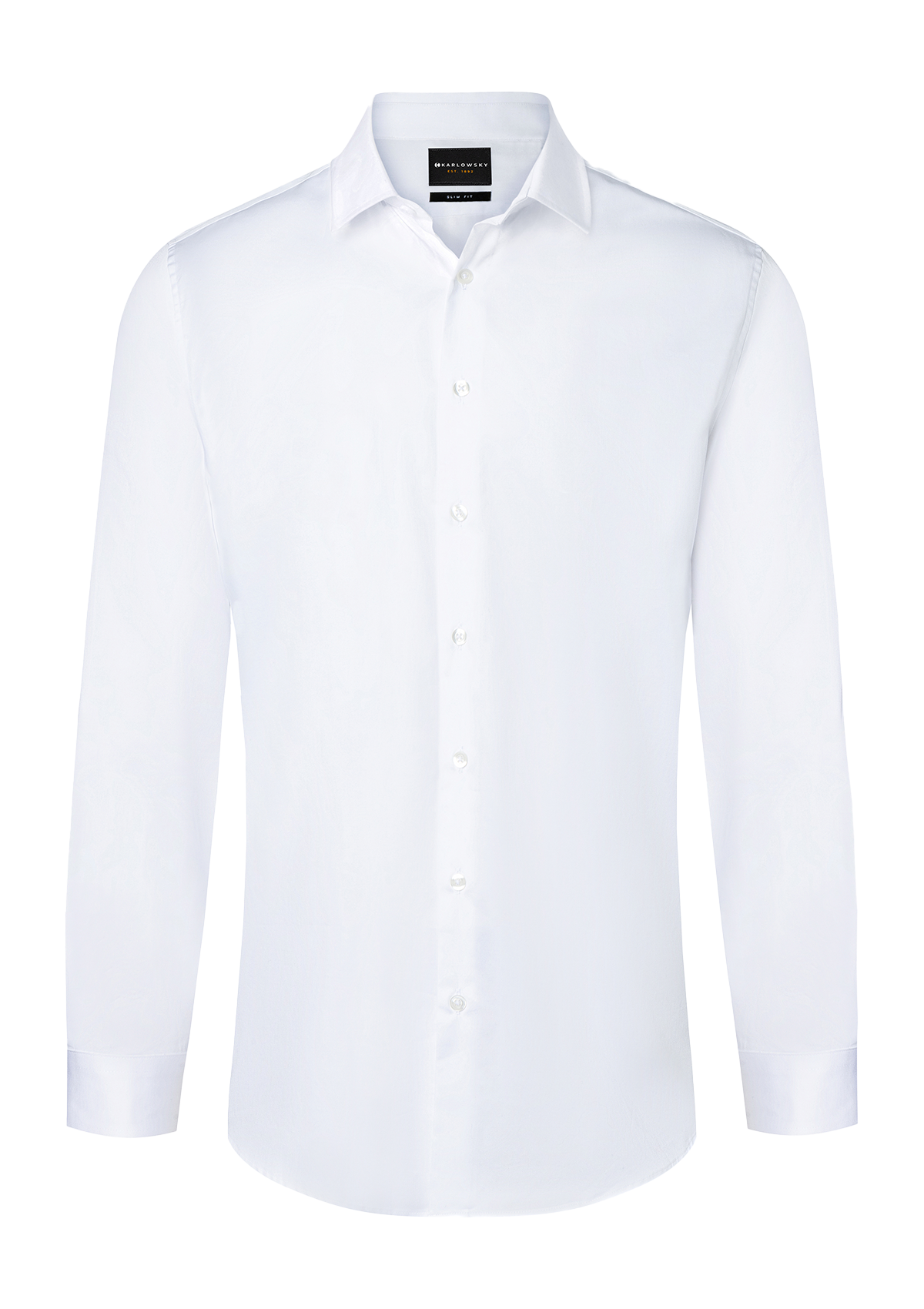 Shirt Active-Stretch Long Sleeves Slim-Fit For Men