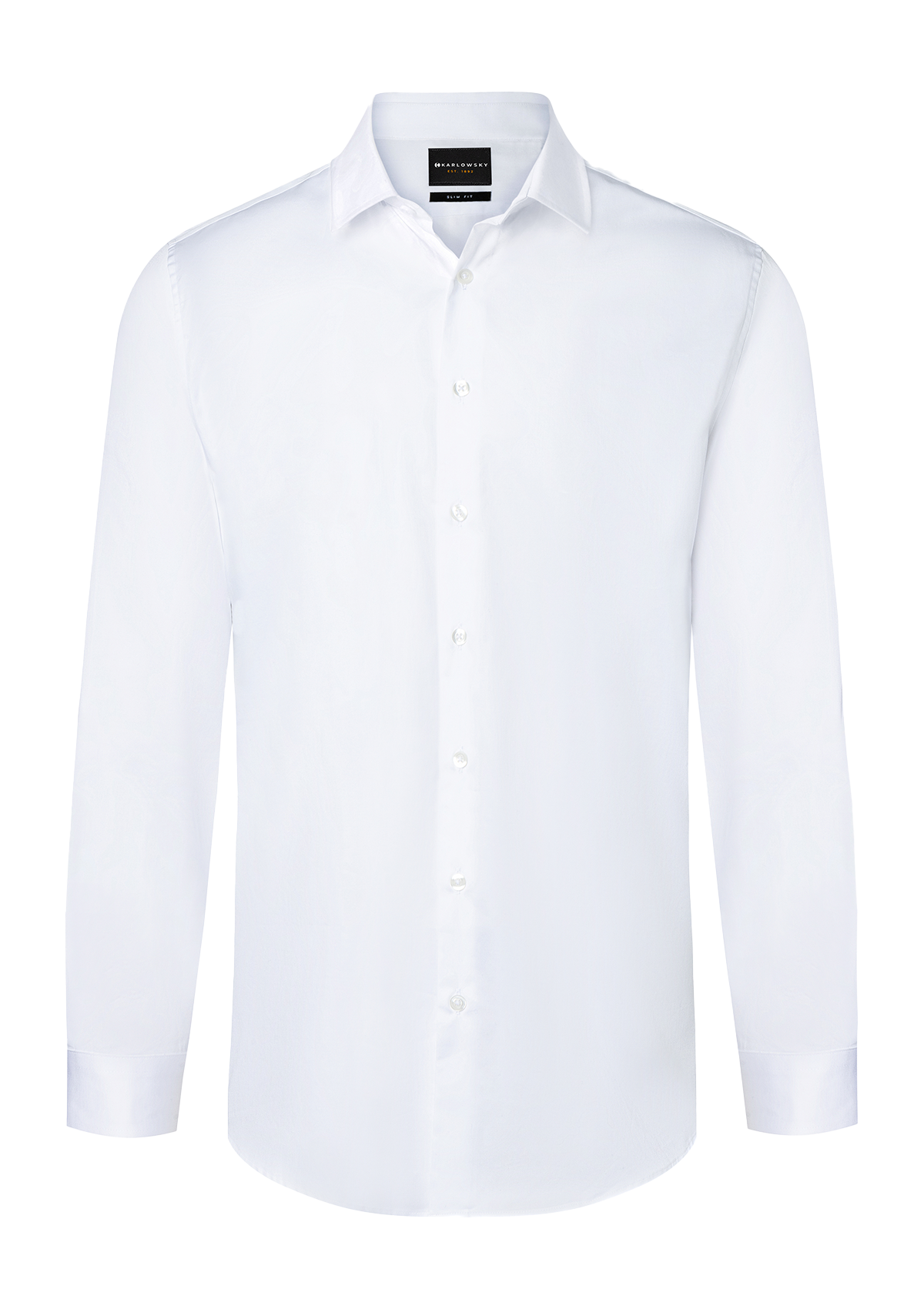 Restaurant Service Shirt Staff Active-Stretch Long Sleeves Modern-Fit For Men