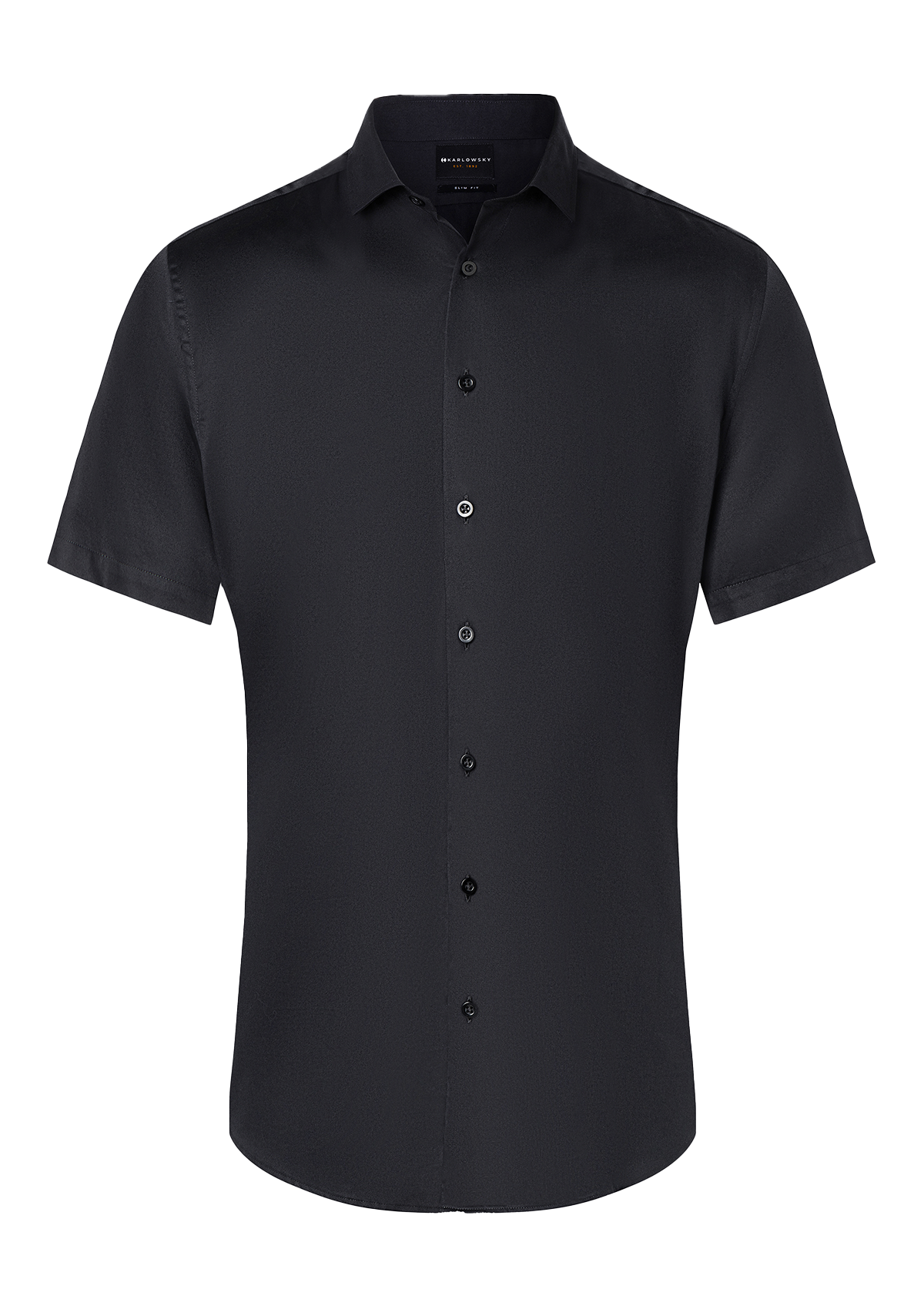 Shirt Active-Stretch Short Sleeves Slim-Fit For Men