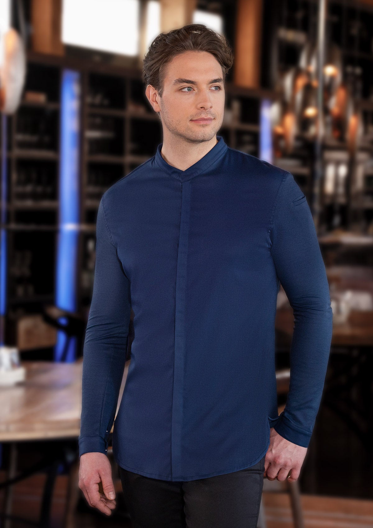 Long-sleeved Men's Chef Jacket DIAMOND CUT® Avantgarde
