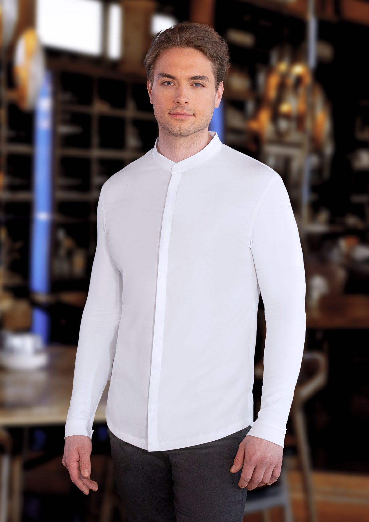 Long-sleeved Men's Chef Jacket DIAMOND CUT® Avantgarde