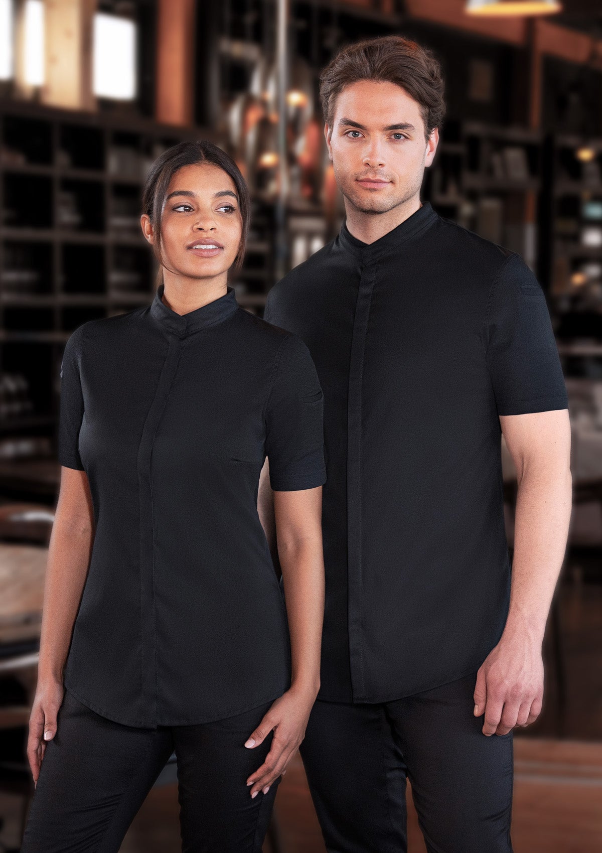 Short-sleeved Men's Chef Jacket DIAMOND CUT® Avantgarde