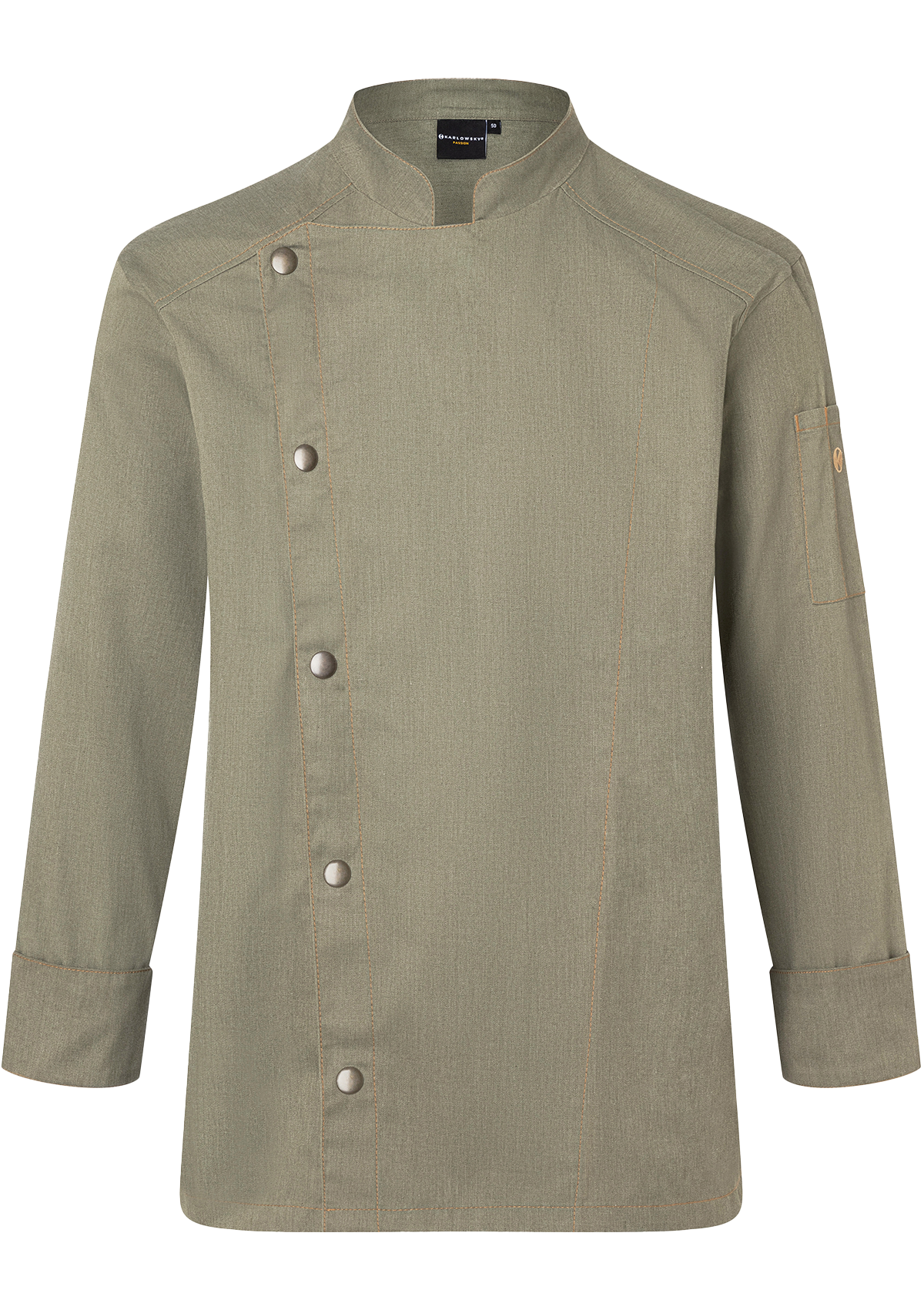 Chef Jacket Jeans-Look In Vintage Colours Long Sleeves For Men