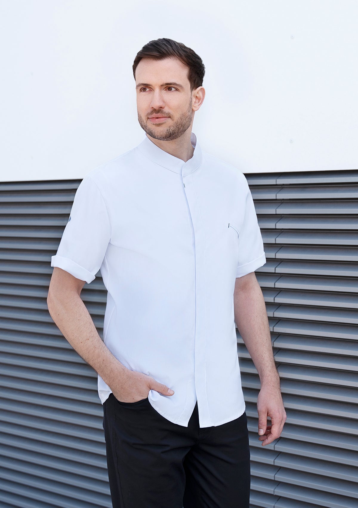 Men's Chef Shirt Short Sleeves Modern-Touch