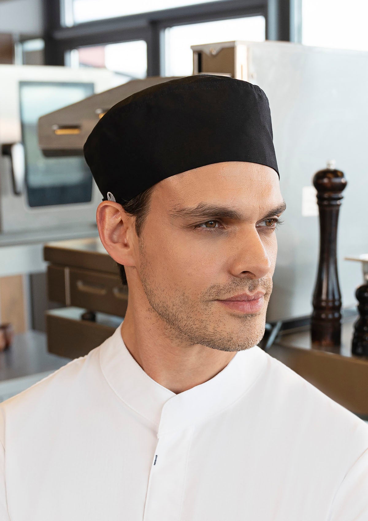 Chef's Hat Beanie with Breathable Mesh Insert