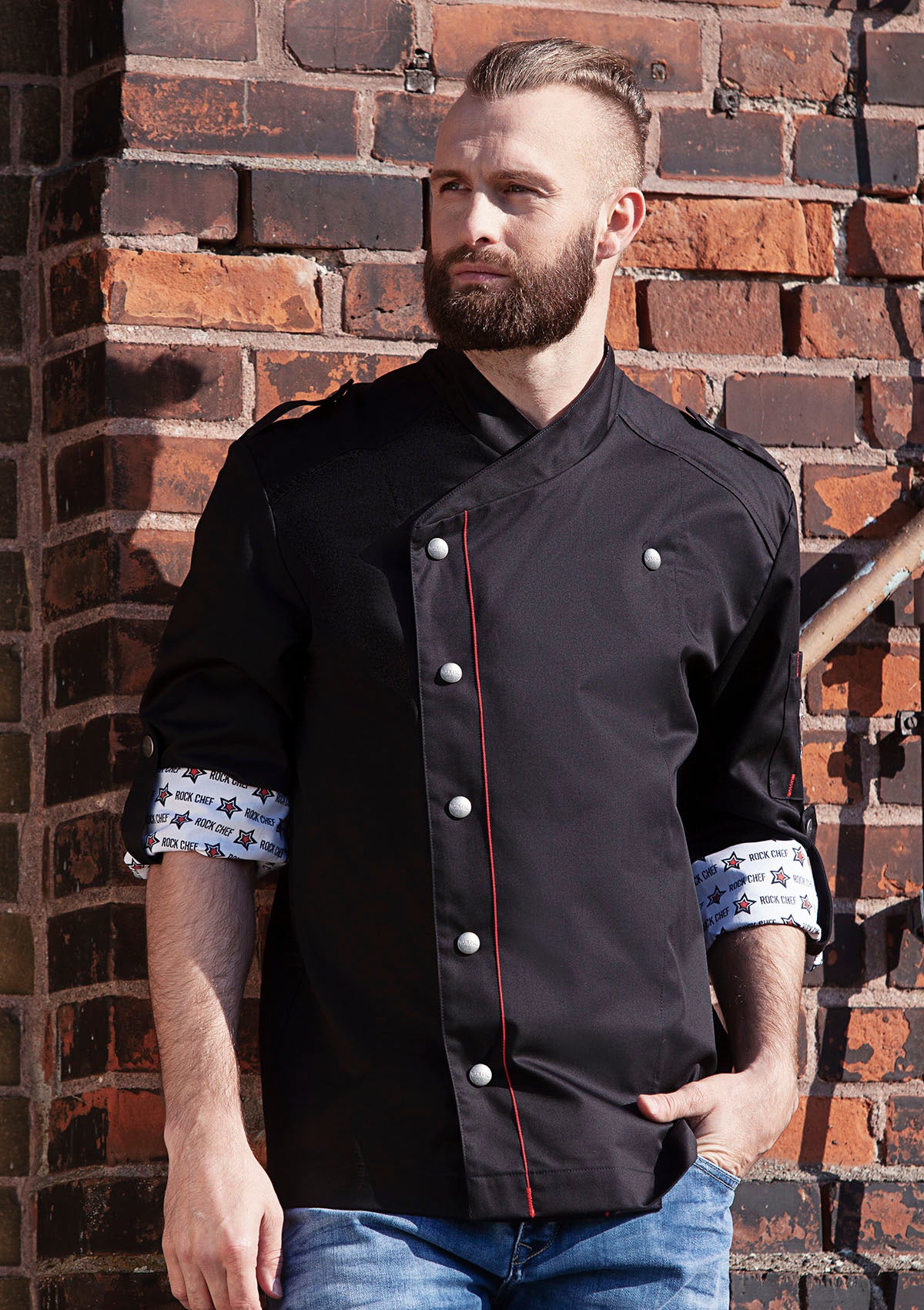 Men's Chef Jacket ROCK CHEF® With Optimum Ventilation