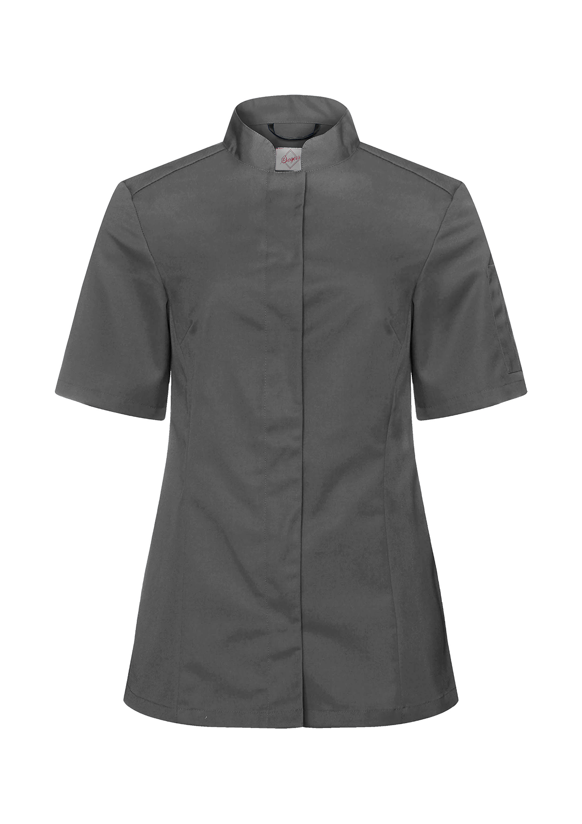 Women's Chef Shirt in slim-fit with short sleeves. Segers | Cookniche