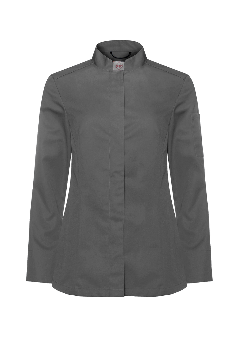 Women's Chef jacket in slim-fit with long sleeves. Segers | Cookniche
