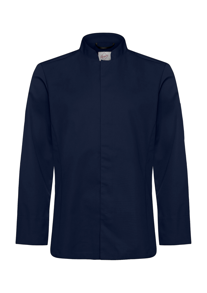 Men's chef jacket in slim-fit with long sleeves for men. Segers | Cookniche