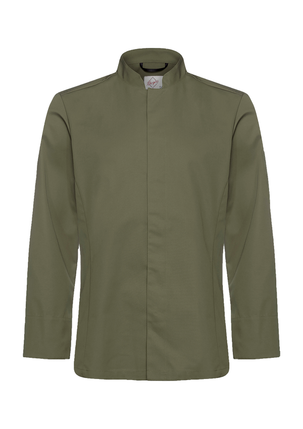 Men's chef jacket in slim-fit with long sleeves for men. Segers | Cookniche