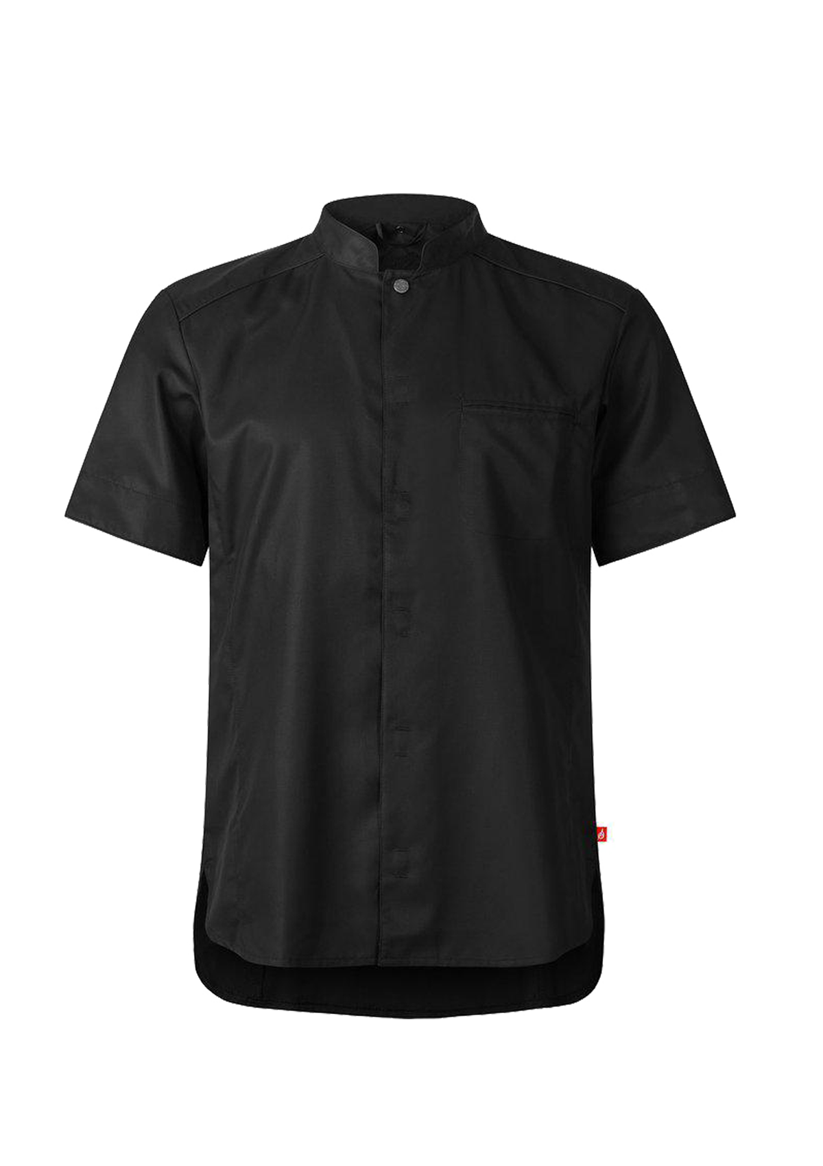 Slim-Fit & Short-Sleeved Sustainable Chef's Shirt In Fine Quality For Men
