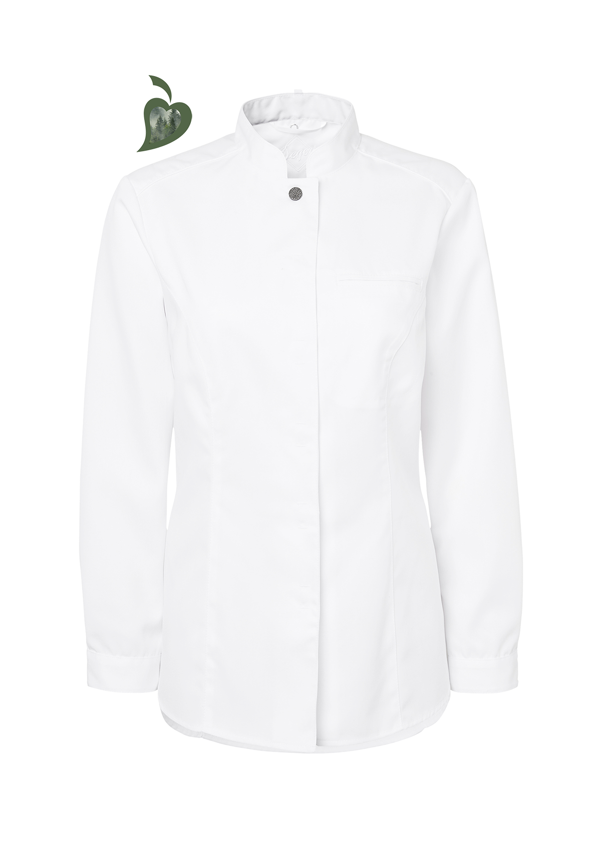 Women's Chef Shirt in Slim-Fit with Long Sleeves. Segers | Cookniche