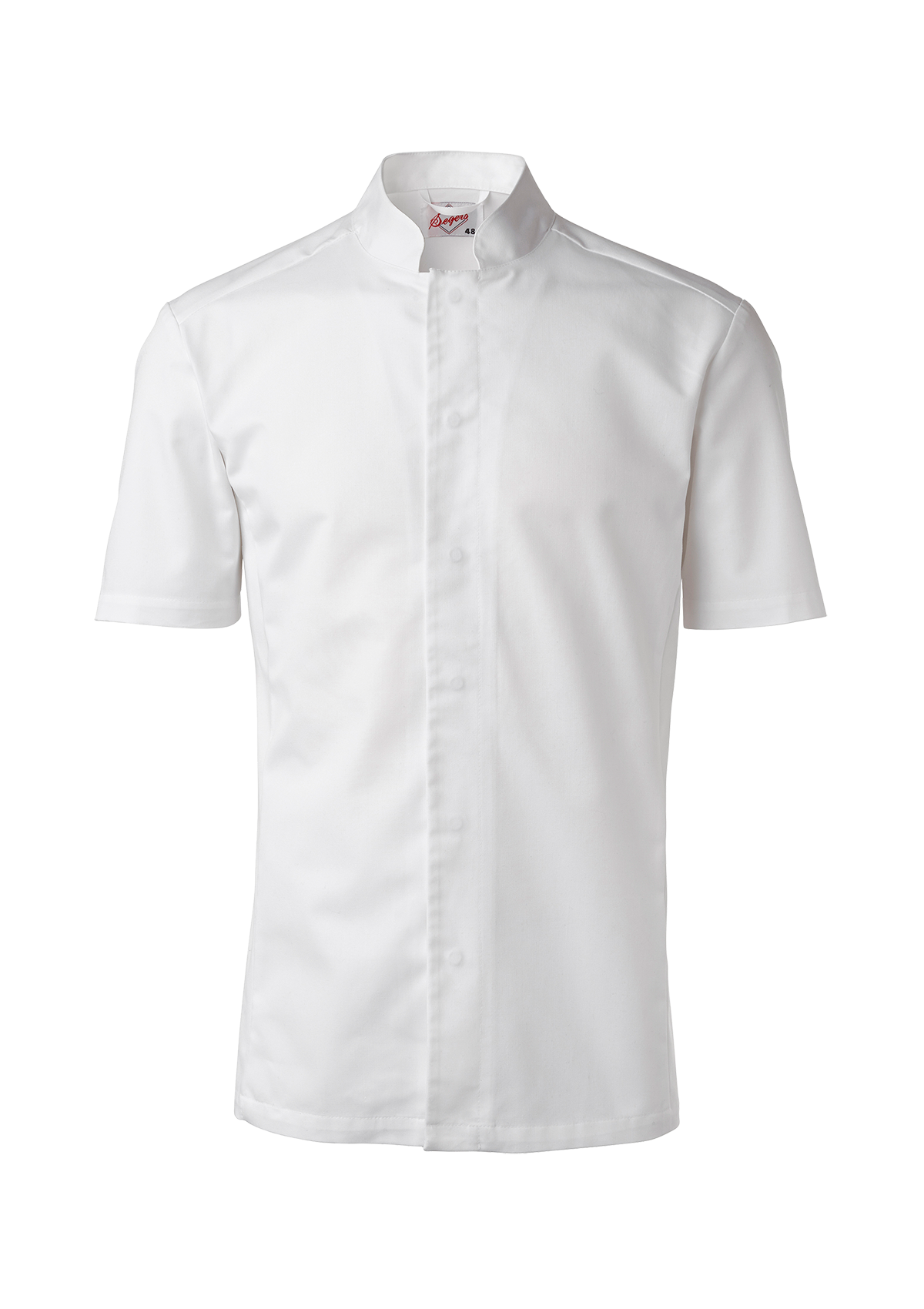 Men's Chef shirt in slimmer fit with short sleeves. Segers | Cookniche