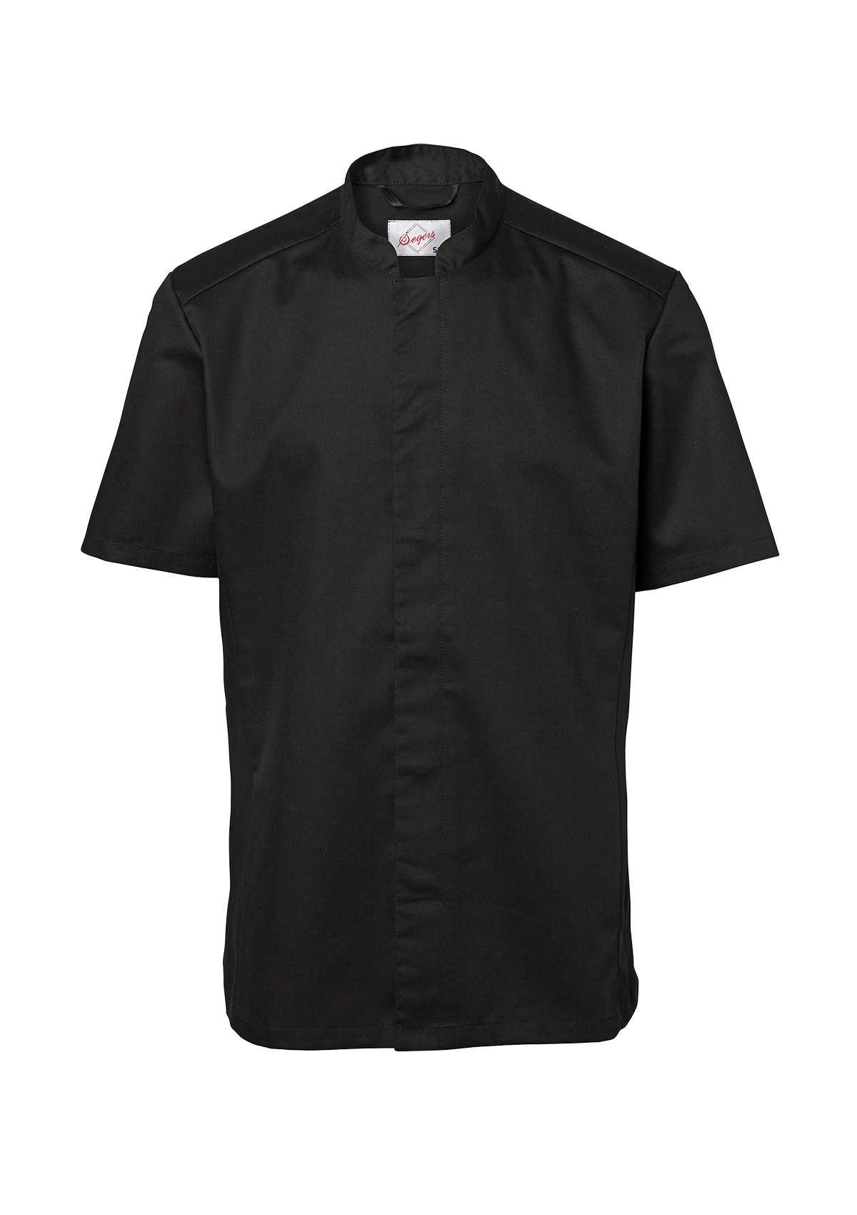 Men's Chef shirt in slimmer fit with short sleeves. Segers | Cookniche