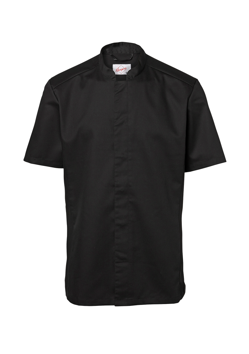 Men's Chef shirt in slimmer fit with short sleeves. Segers | Cookniche