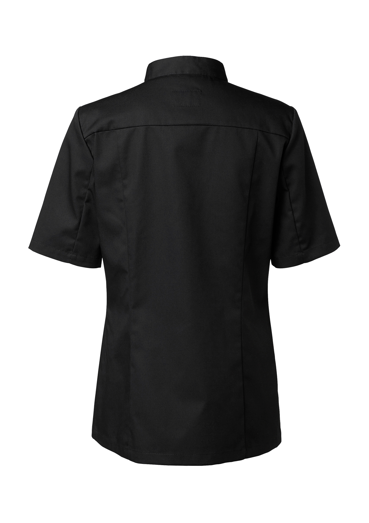 Women's chef shirt in slimmer fit shirt with short sleeves. Segers | Cookniche