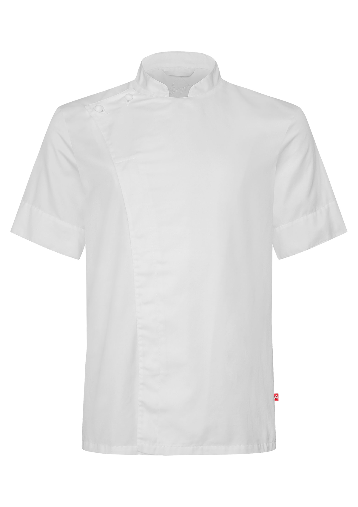 Unisex Chef's jacket in stretch with short sleeves. Segers | Cookniche