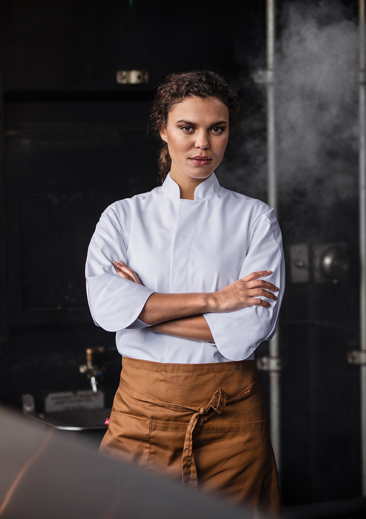 Unisex Chef's shirt Atacac with three-quarter sleeves. Segers | Cookniche