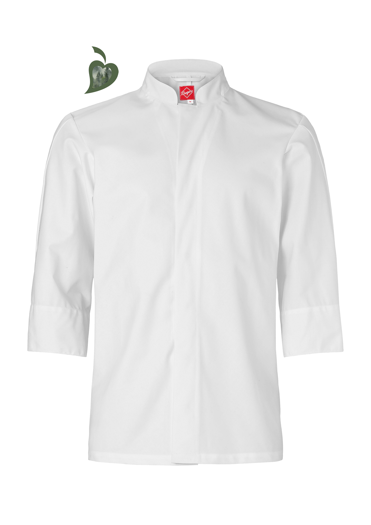 Unisex Chef's shirt Atacac with three-quarter sleeves. Segers | Cookniche