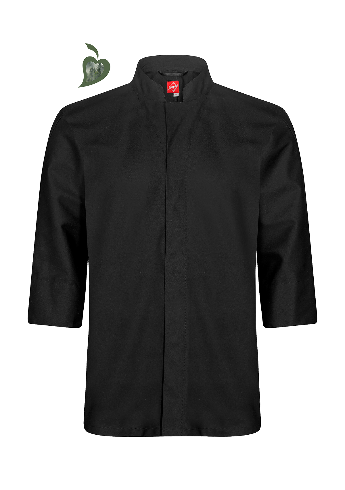 Unisex Chef's shirt Atacac with three-quarter sleeves. Segers | Cookniche