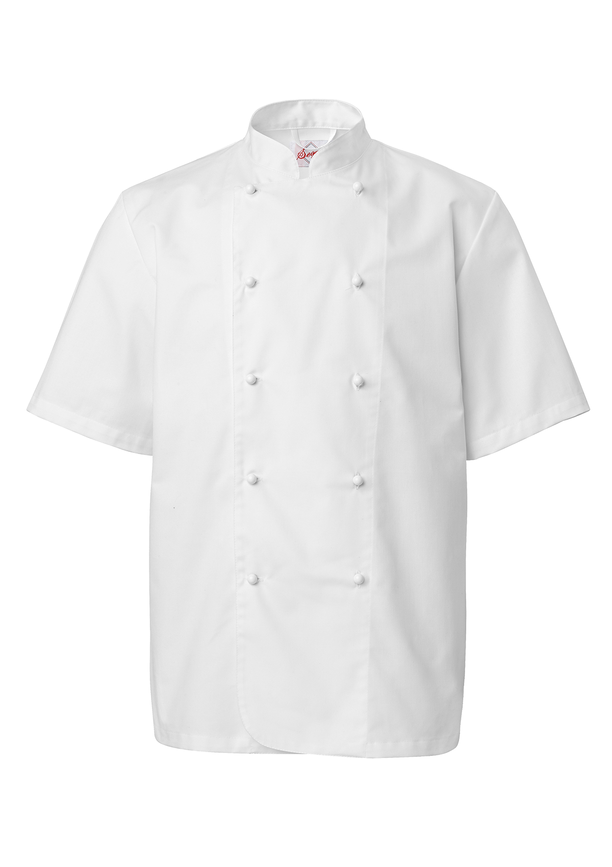 Men's Chef's jacket in straight cut with short sleeves. Segers | Cookniche