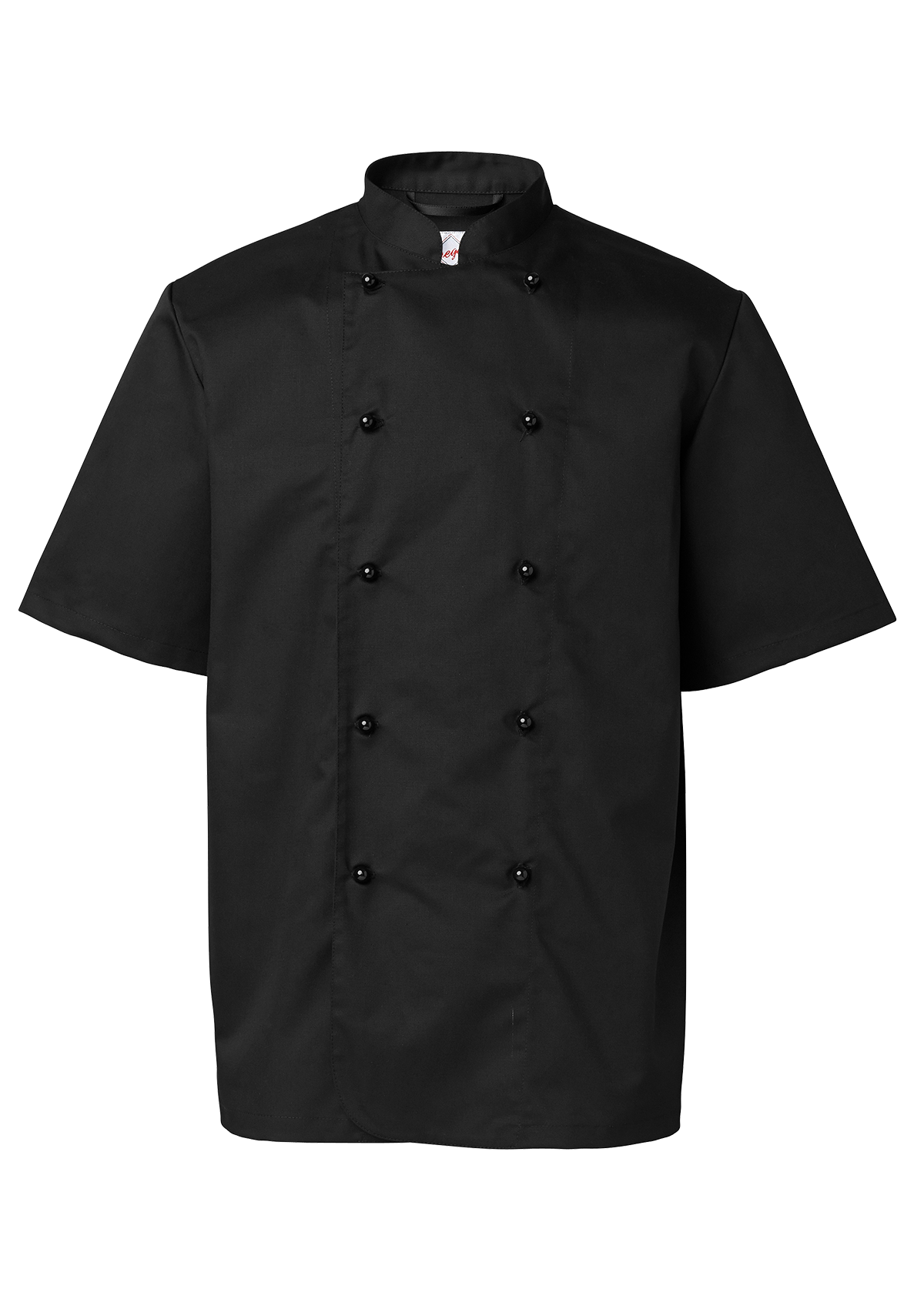 Men's Chef's jacket in straight cut with short sleeves. Segers | Cookniche