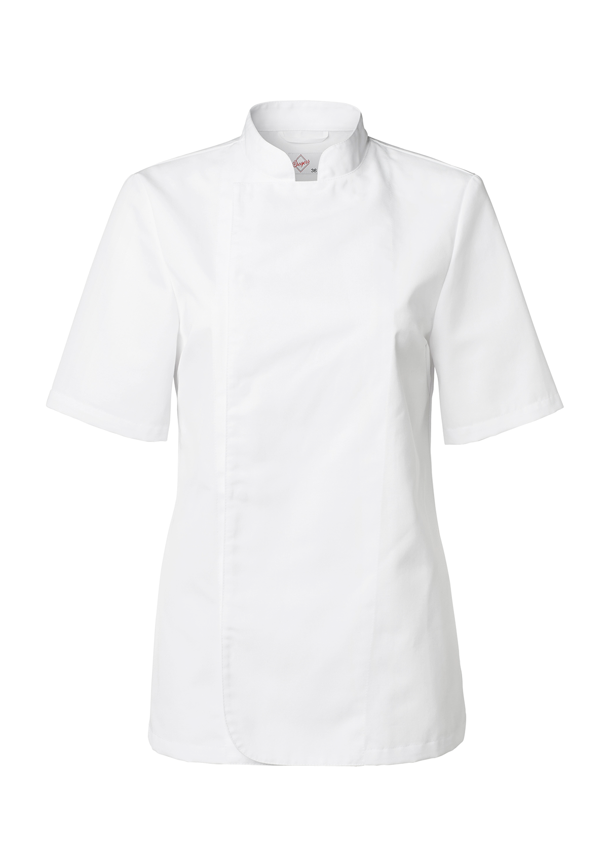 Women's Chef's jacket in Classic cut with bust darts and short sleeves. Segers | Cookniche