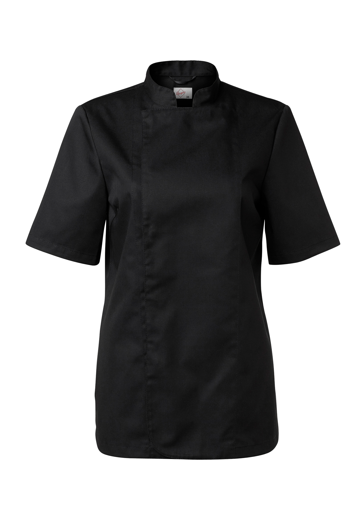 Women's Chef's jacket in Classic cut with bust darts and short sleeves. Segers | Cookniche