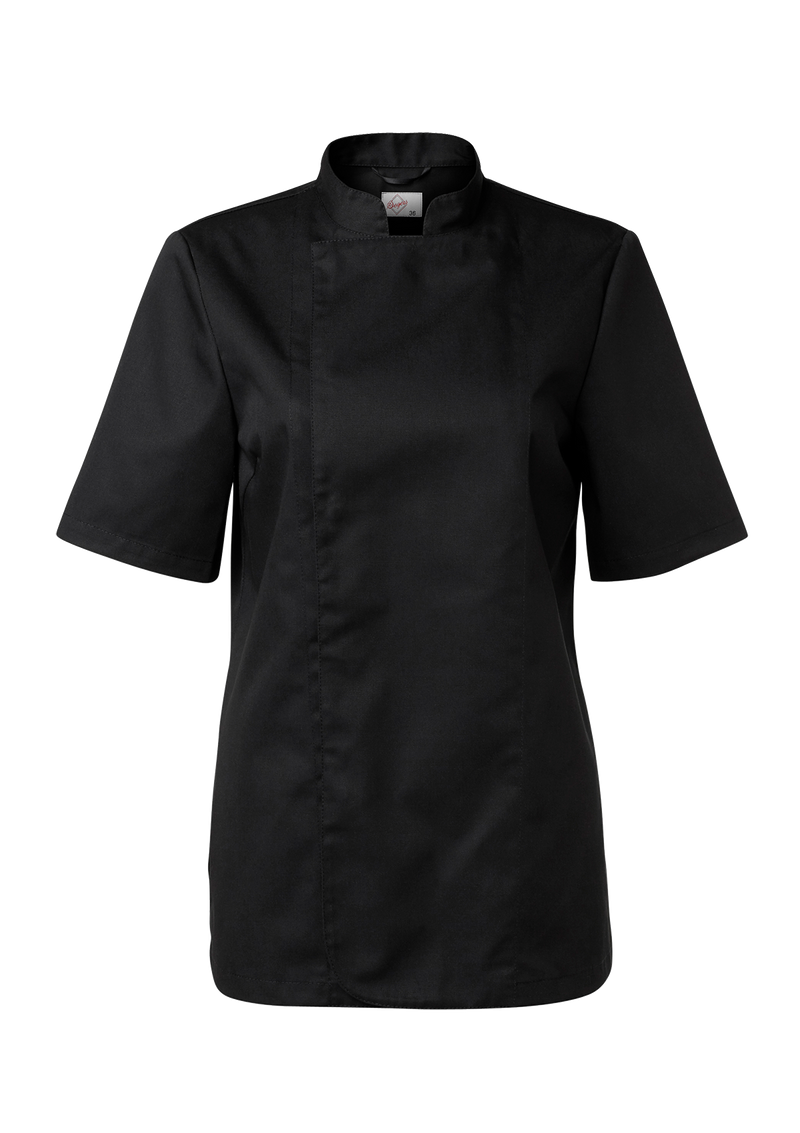 Women's Chef's jacket in Classic cut with bust darts and short sleeves. Segers | Cookniche