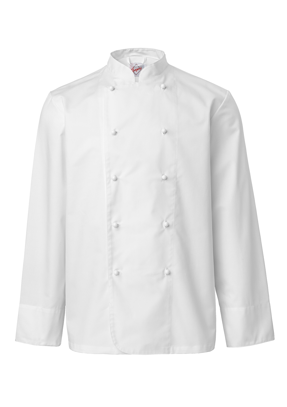 Men's Chef jacket in classic straight cut with long sleeves for men. Segers | Cookniche