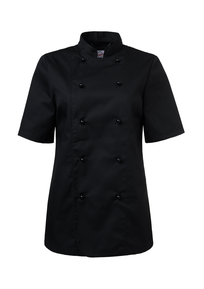 Women's Chef's jacket in classic cut with short sleeves. Segers | Cookniche