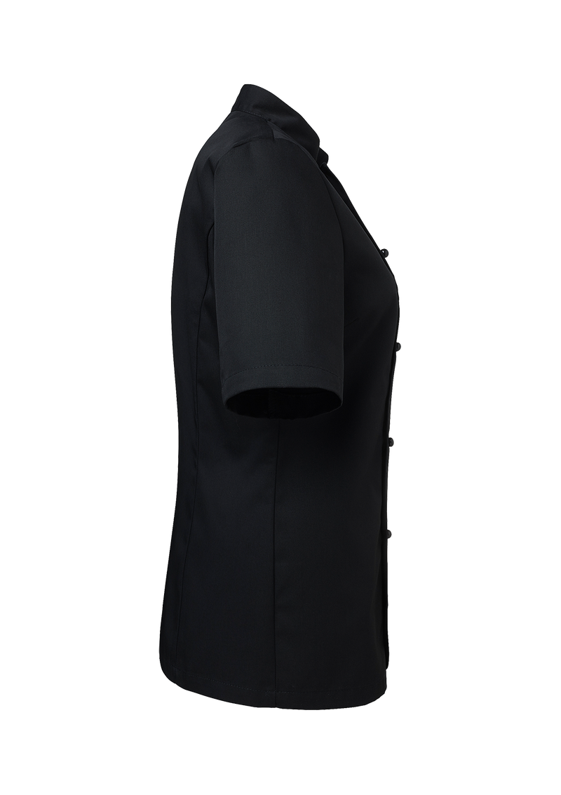 Women's Chef's jacket in classic cut with short sleeves. Segers | Cookniche