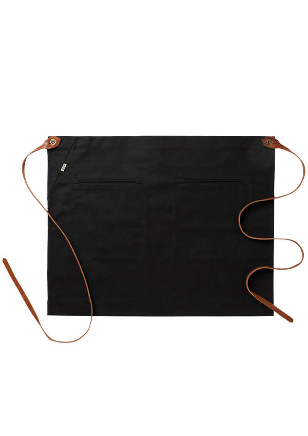 Waist Apron with Leather Details