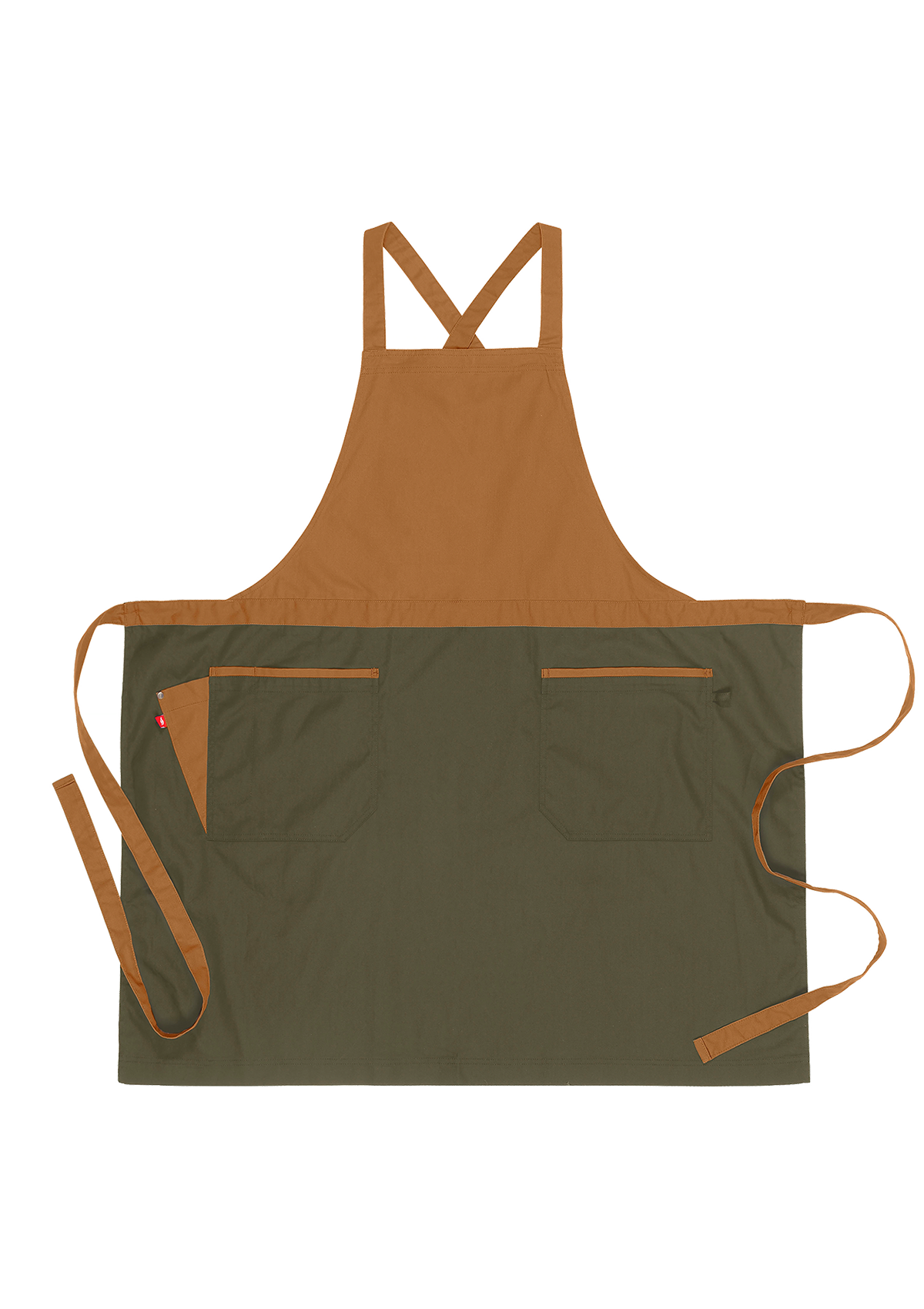 Unisex two-color bib apron. Segers | Cookniche