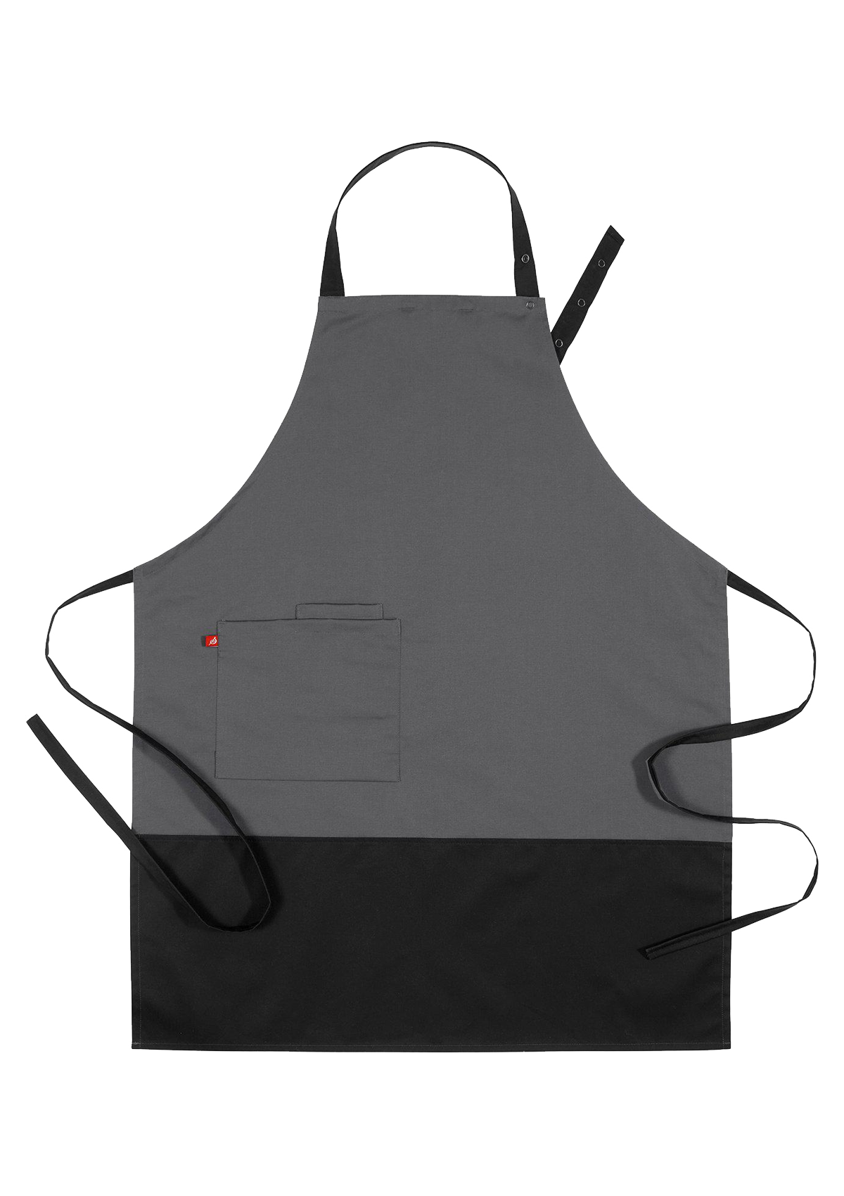 Bib Apron Unisex Block-Printed