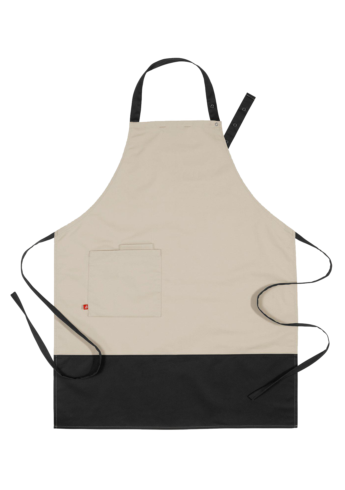 Bib Apron Unisex Block-Printed