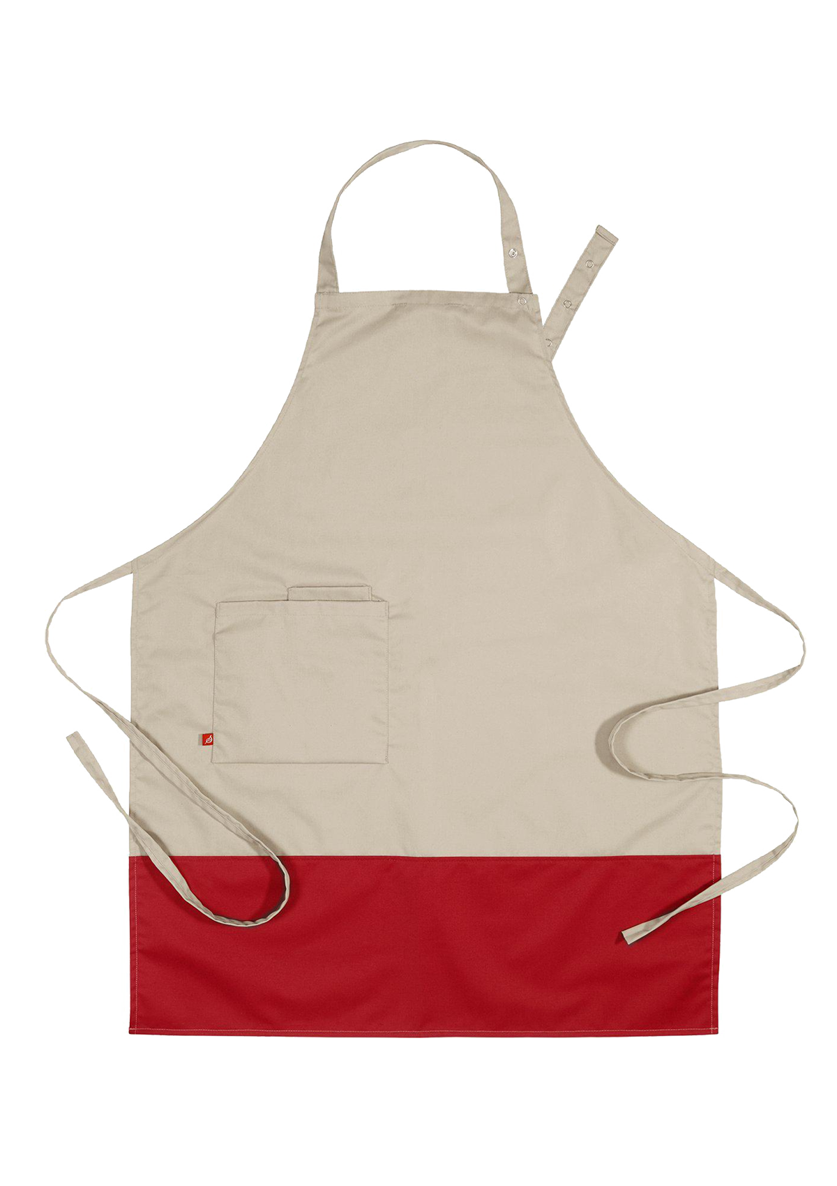 Block-Printed Bib apron