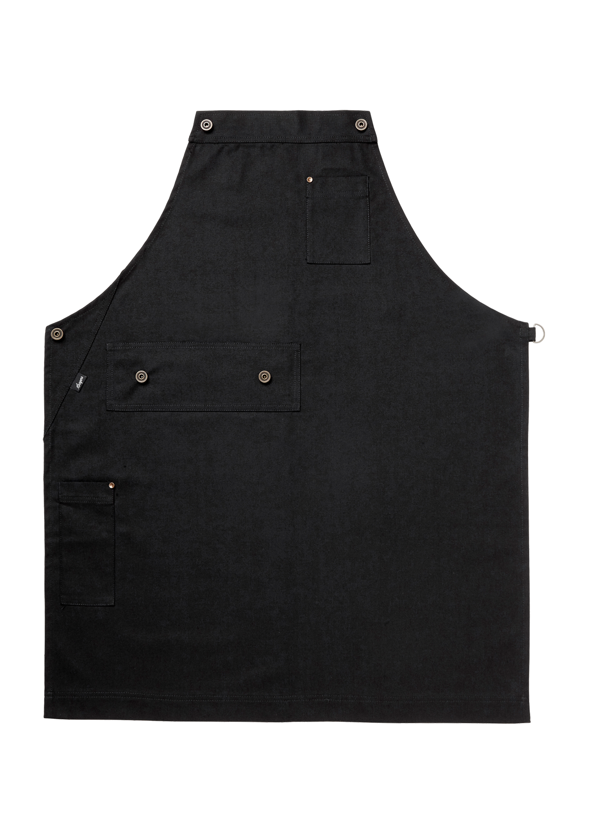 Bib Apron with Leather Details