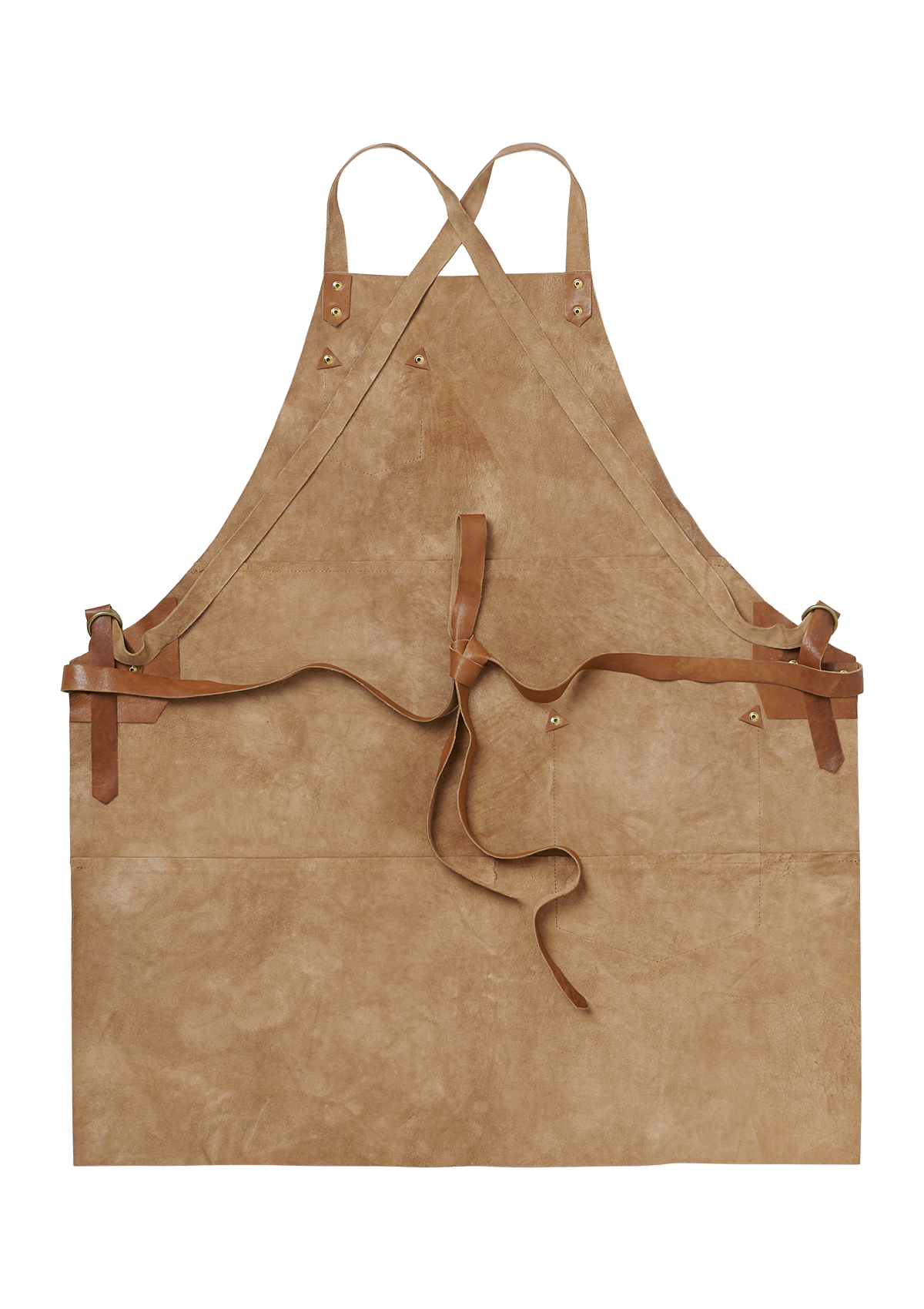 Bib Apron in Real Leather