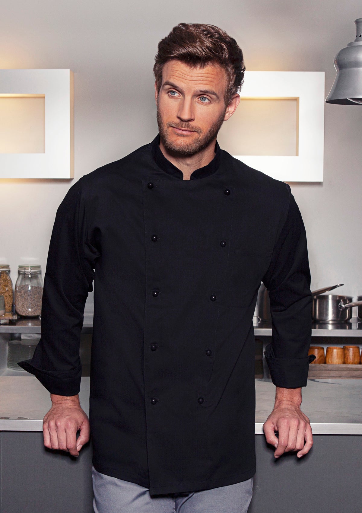 Chef Jacket Basic Unisex Long-Sleeves