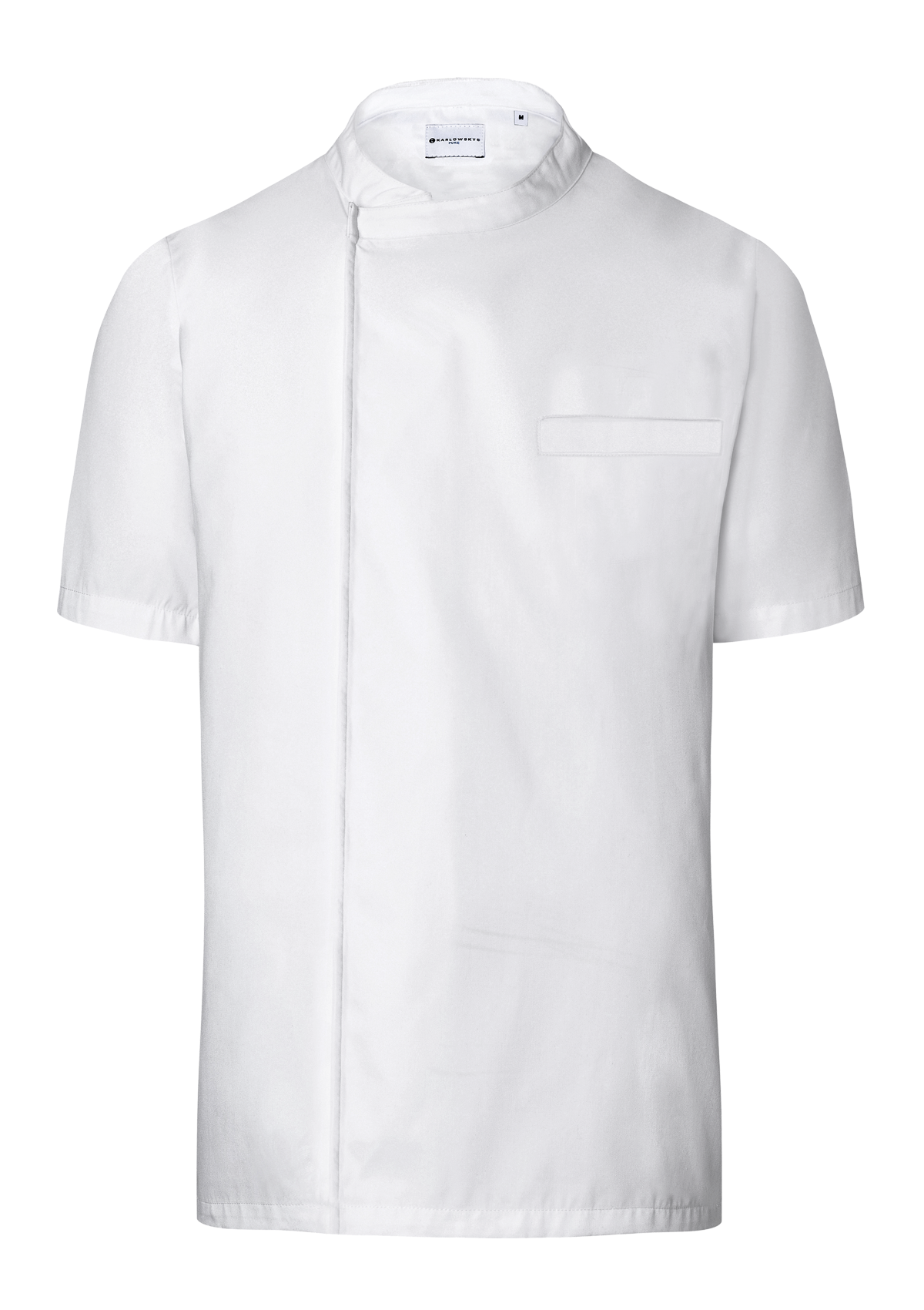 Short-Sleeved Throw-Over Chef's Shirt