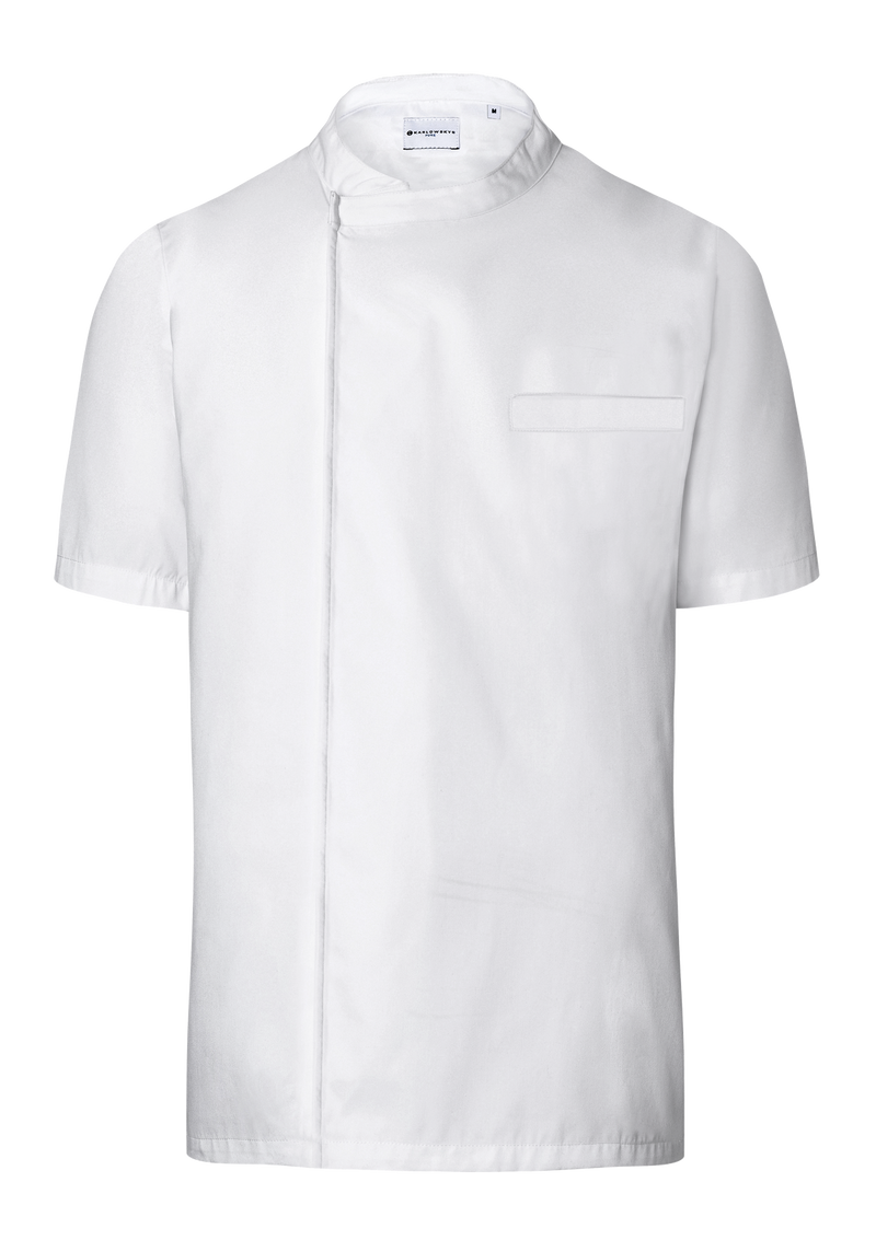 Short-Sleeved Throw-Over Chef's Shirt