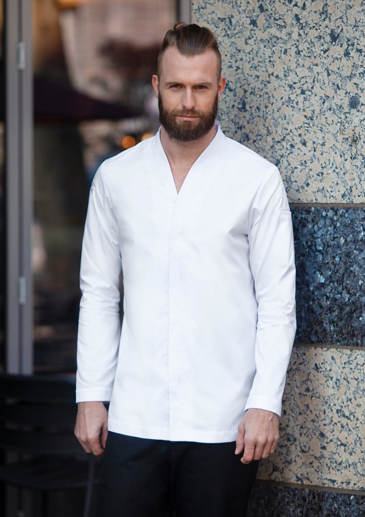 Luxurious Chef Jacket DIAMOND CUT® Couture Long-Sleeved  For Men