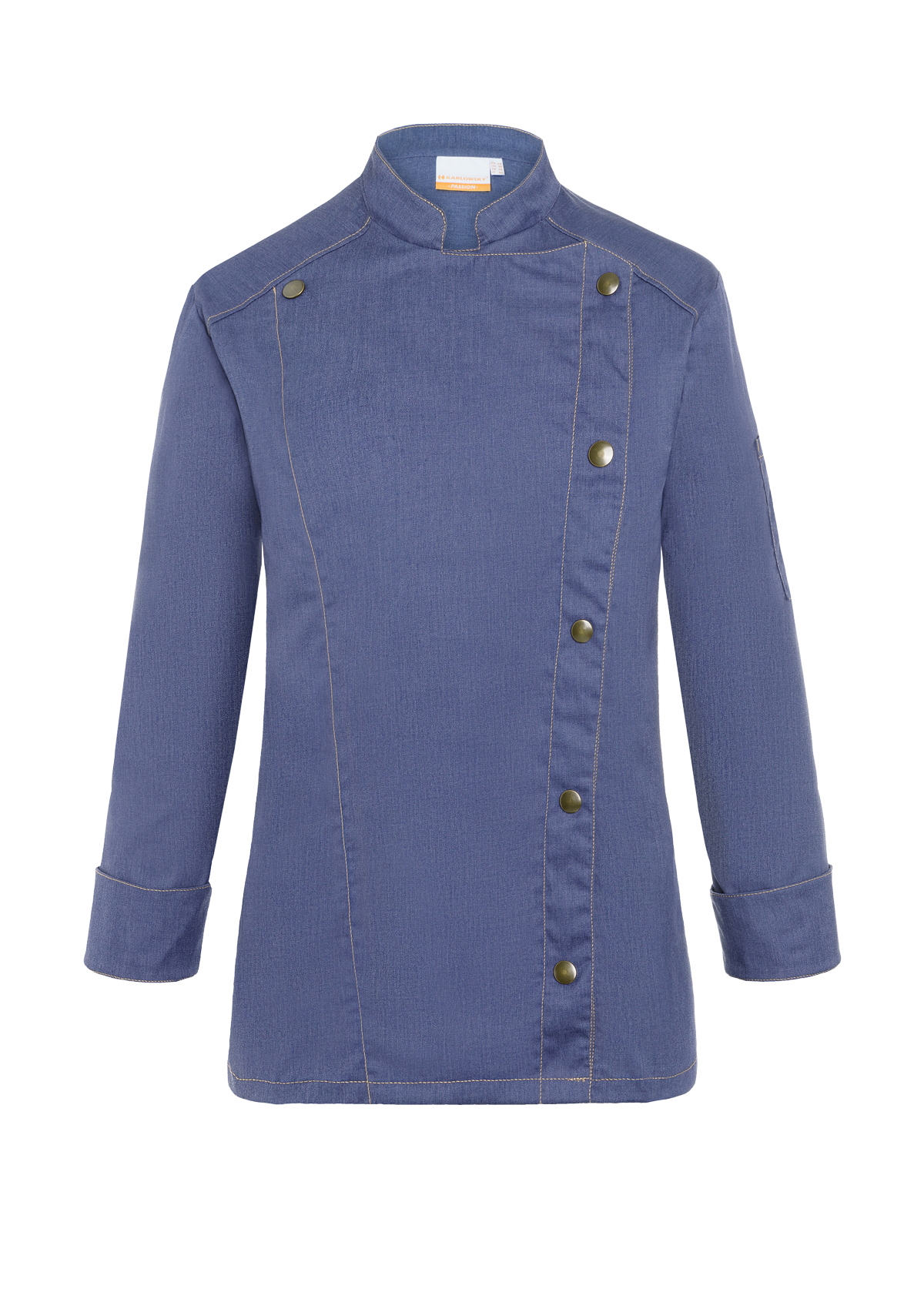 Women's Chef Jacket Jeans-Style Long Sleeves