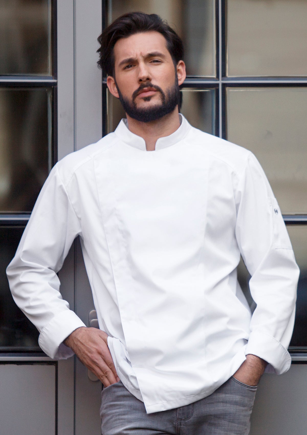 Double-Breasted & Long-Sleeved Chef's Jacket Noah For Men