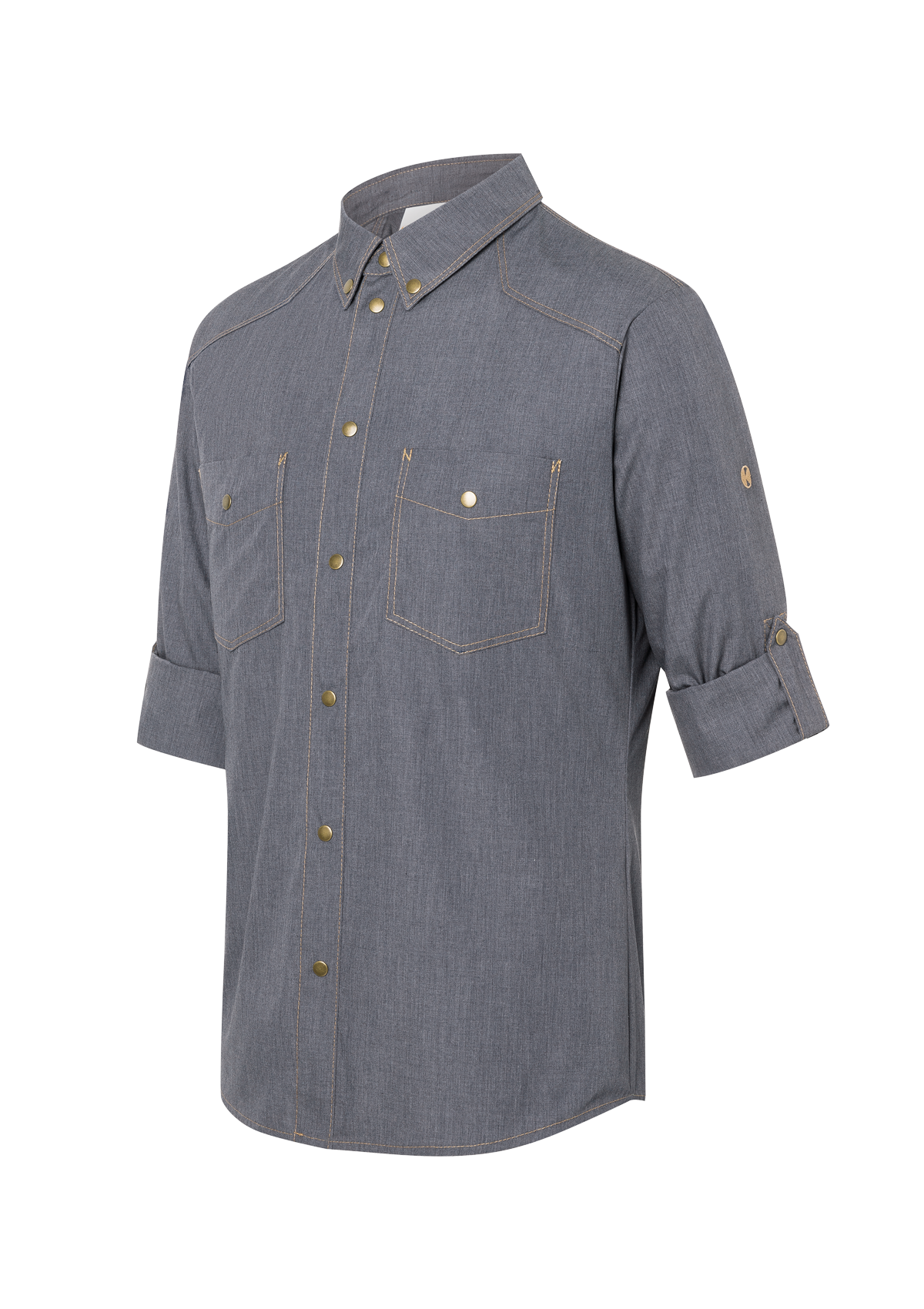 Chef Shirt Button-Down & Long-Sleeved Jeans-Style For Men