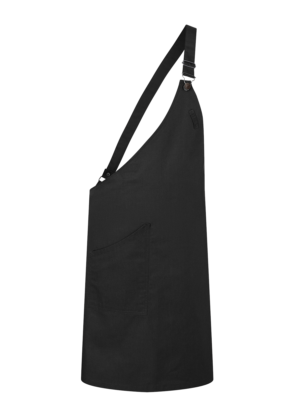 Asymmetrical Bib Apron Classic with Pocket