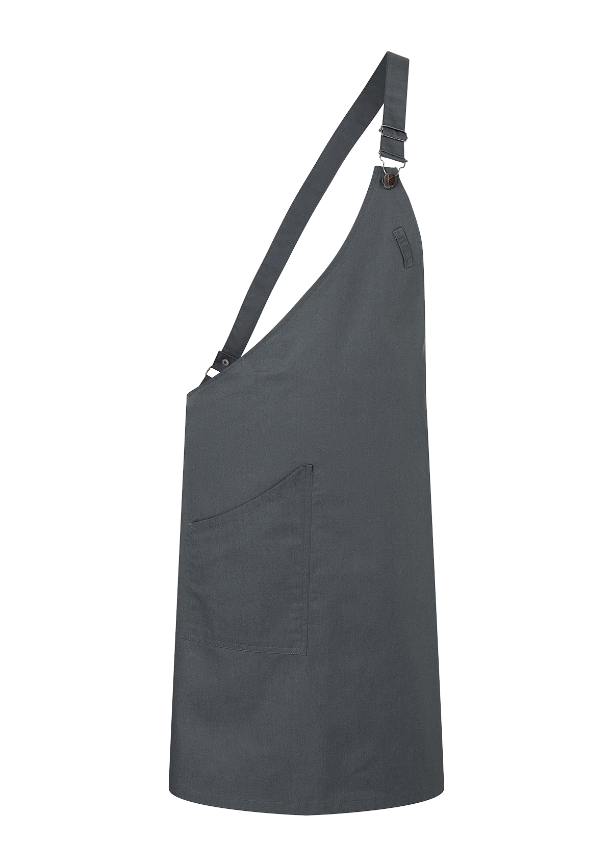 Asymmetrical Bib Apron Classic with Pocket